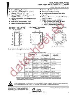 SN74LV4040AD datasheet  